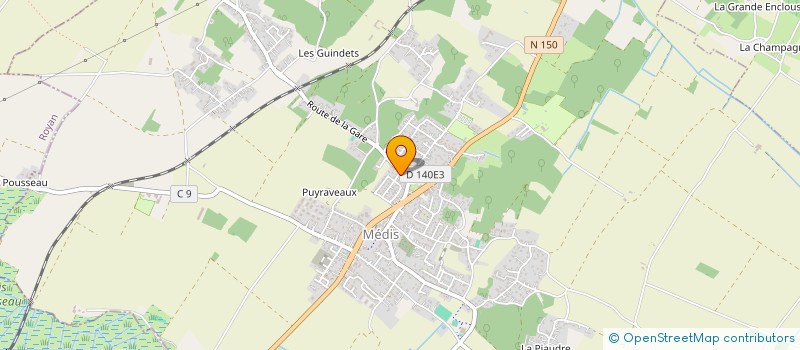 localisation de l'entreprise MADAME BEATRICE JUSTE  MEDIS