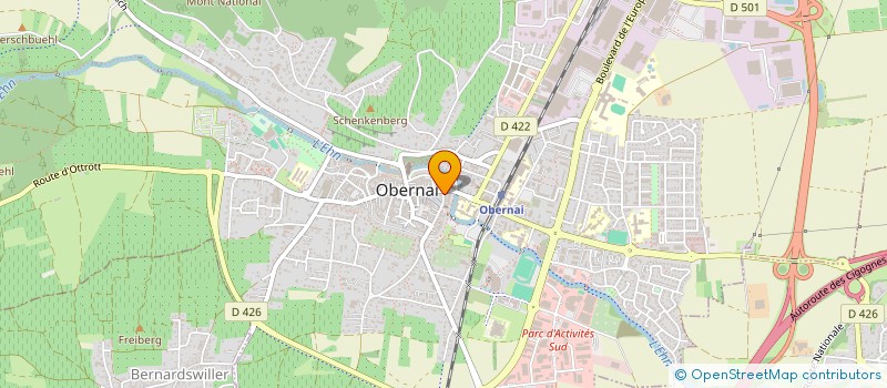 localisation de l'entreprise MADAME BEATRICE KELLER  OBERNAI