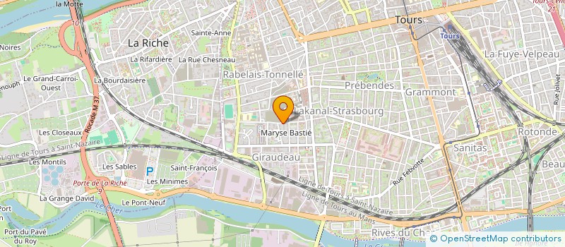 localisation de l'entreprise MADAME BEATRICE KERROS  TOURS