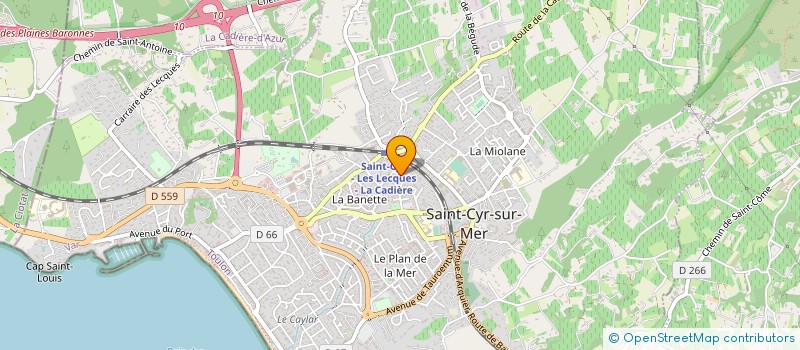 localisation de l'entreprise MADAME BEATRICE KOEKKOEK à SAINT-CYR-SUR-MER