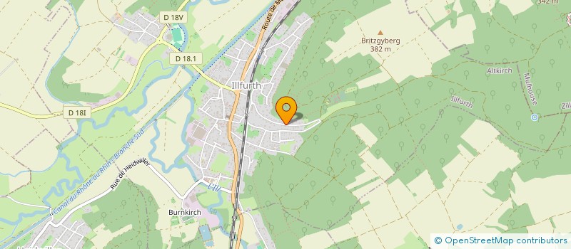 localisation de l'entreprise MADAME BEATRICE KOZLIK  ILLFURTH