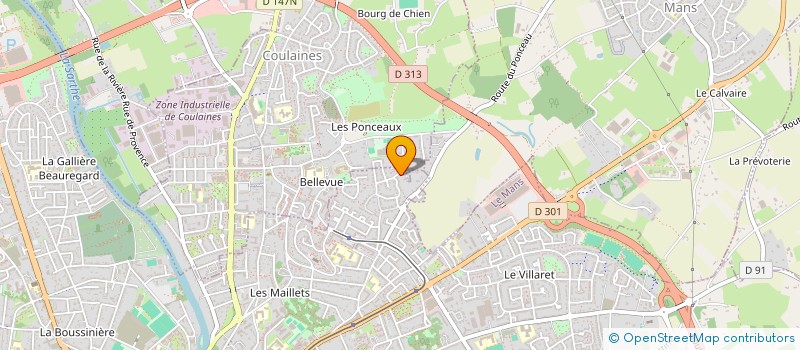 localisation de l'entreprise MADAME BEATRICE LABBE à LE MANS