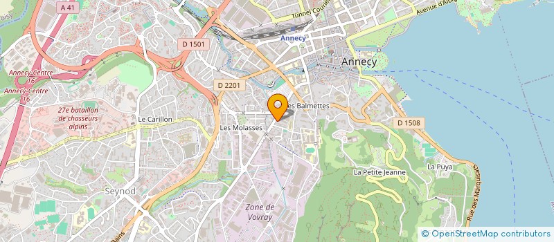 localisation de l'entreprise MADAME BEATRICE LACHERE à ANNECY