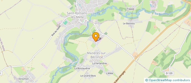 localisation de l'entreprise MADAME BEATRICE LACROIX à SAINT-VINCENT-LA-CHATRE