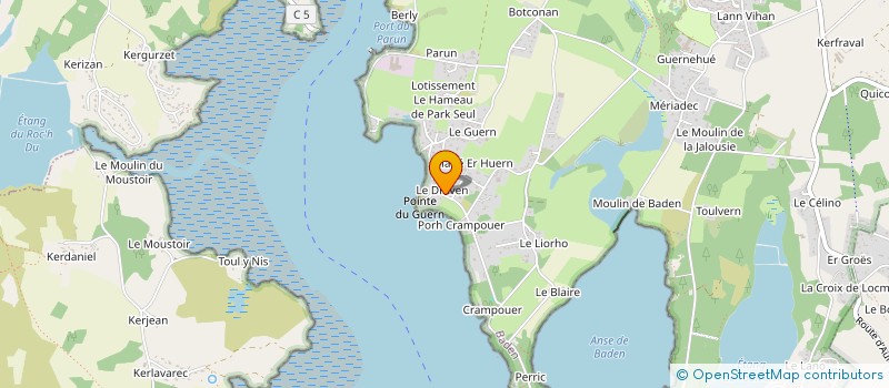 localisation de l'entreprise MADAME BEATRICE LALOUX  BADEN