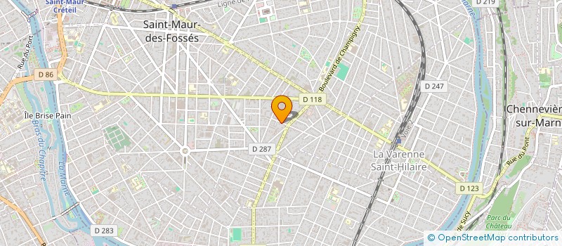 localisation de l'entreprise MADAME BEATRICE LAROCHE  SAINT-MAUR-DES-FOSSES