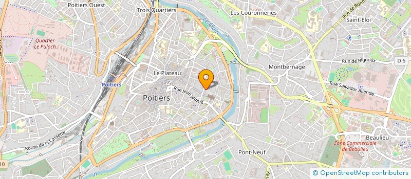 localisation de l'entreprise MADAME BEATRICE LAURA LUZZATTO-GIULIANI à POITIERS