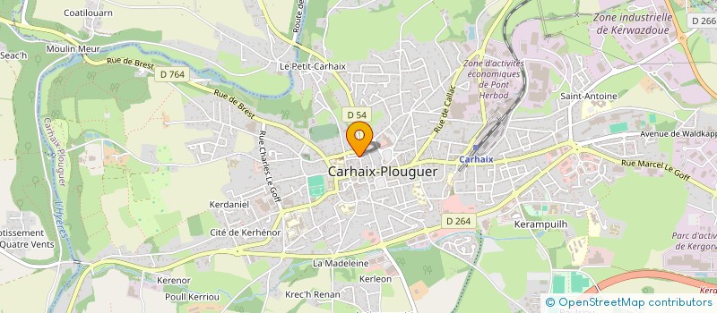 localisation de l'entreprise MADAME BEATRICE LE GOFF à CARHAIX-PLOUGUER