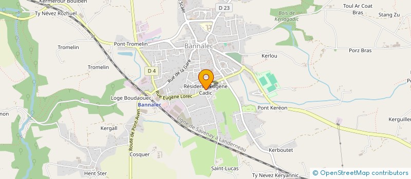 localisation de l'entreprise MADAME BEATRICE LE RHUN  BANNALEC