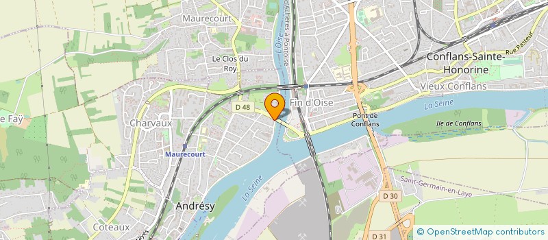 localisation de l'entreprise MADAME BEATRICE LEBEAU  ANDRESY