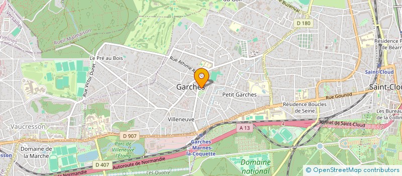 localisation de l'entreprise MADAME BEATRICE LEBLANC BARBEDIENNE à GARCHES