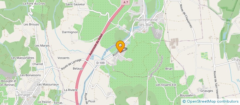 localisation de l'entreprise MADAME BEATRICE LEBON  CHANTEMERLE-LES-BLES