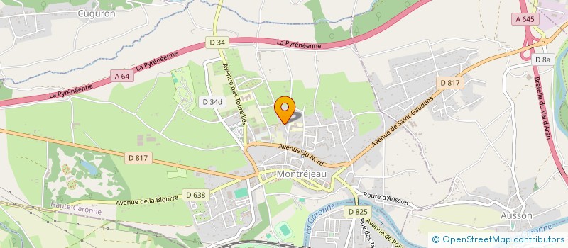 localisation de l'entreprise MADAME BEATRICE LEDER  MONTREJEAU