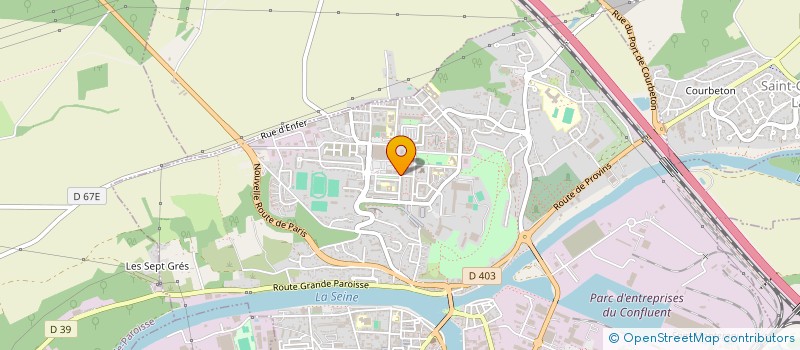 localisation de l'entreprise MADAME BEATRICE LEDUC  MONTEREAU-FAULT-YONNE