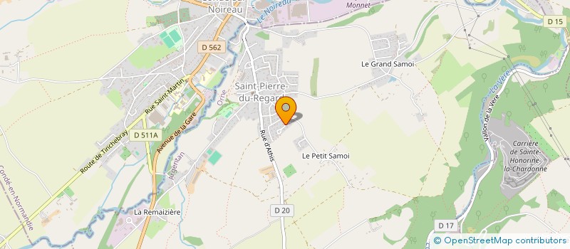 localisation de l'entreprise MADAME BEATRICE LEFOYE à SAINT-PIERRE-DU-REGARD