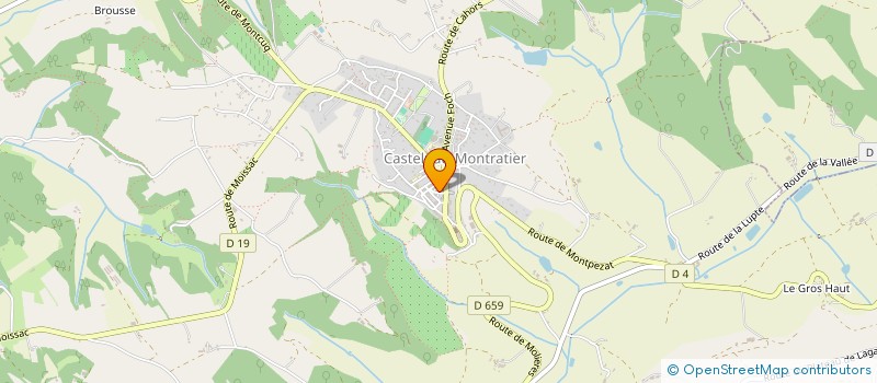 localisation de l'entreprise MADAME BEATRICE LEFRANCOIS  LHOSPITALET