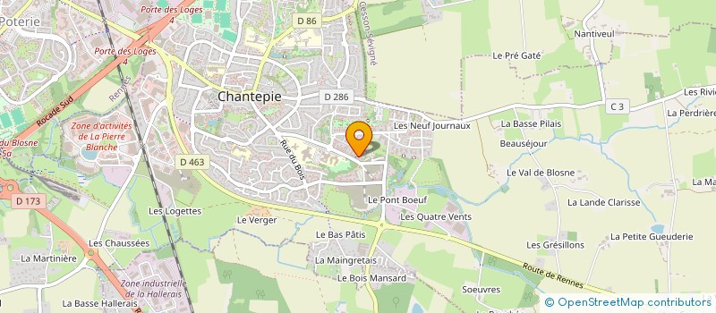 localisation de l'entreprise MADAME BEATRICE LELIEVRE  CHANTEPIE