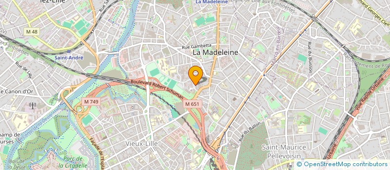localisation de l'entreprise MADAME BEATRICE LEMAHIEU à LA MADELEINE