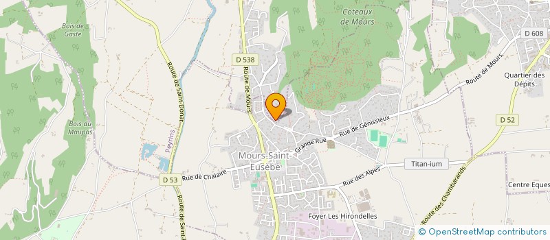 localisation de l'entreprise MADAME BEATRICE LEMAITRE  PEYRINS