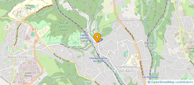 localisation de l'entreprise MADAME BEATRICE LEMAITRE  CHARBONNIERES-LES-BAINS