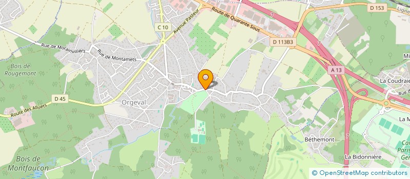 localisation de l'entreprise MADAME BEATRICE LENOTRE à ORGEVAL