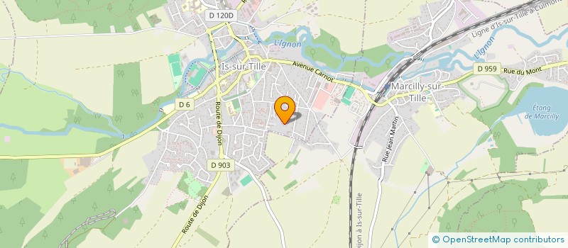 localisation de l'entreprise MADAME BEATRICE LETORT à IS-SUR-TILLE