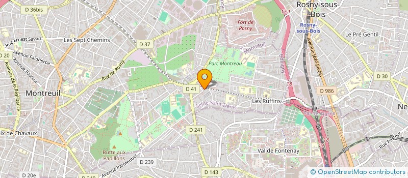 localisation de l'entreprise MADAME BEATRICE LETOURNEUR à MONTREUIL