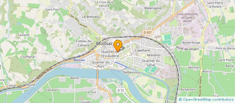 localisation de l'entreprise MADAME BEATRICE LINGER à MOISSAC