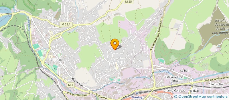 localisation de l'entreprise MADAME BEATRICE LORTET  UNIEUX