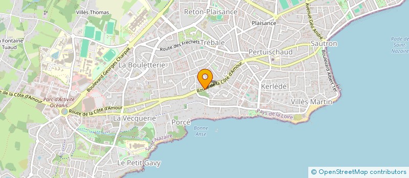 localisation de l'entreprise MADAME BEATRICE LOTTE  SAINT-NAZAIRE