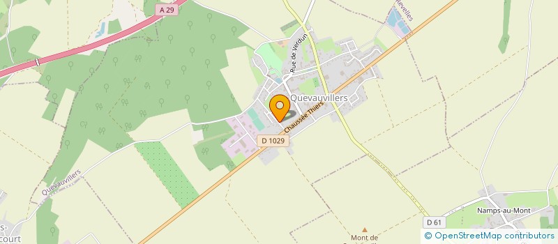 localisation de l'entreprise MADAME BEATRICE LOUANDRE à QUEVAUVILLERS