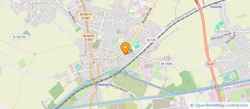 localisation de l'entreprise MADAME BEATRICE LOUCHART  LA BASSEE