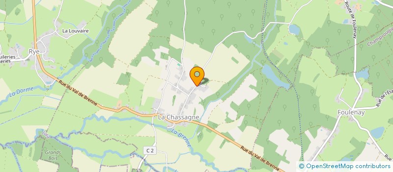 localisation de l'entreprise MADAME BEATRICE MAGNIN  LA CHASSAGNE