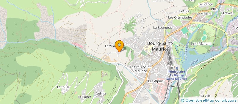 localisation de l'entreprise MADAME BEATRICE MAITRE  MONTVALEZAN