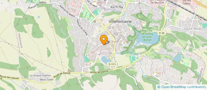 localisation de l'entreprise MADAME BEATRICE MANDAS  VILLEFONTAINE