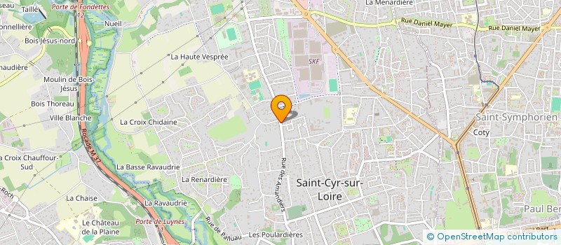 localisation de l'entreprise MADAME BEATRICE MARGAS  SAINT-CYR-SUR-LOIRE