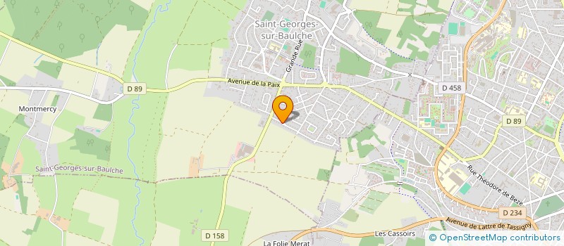 localisation de l'entreprise MADAME BEATRICE MARGOTTEAU à SAINT-GEORGES-SUR-BAULCHE