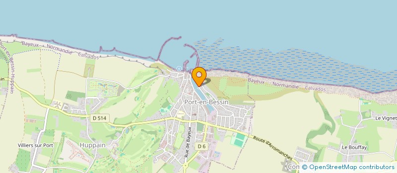 localisation de l'entreprise MADAME BEATRICE MARIE  PORT-EN-BESSIN-HUPPAIN