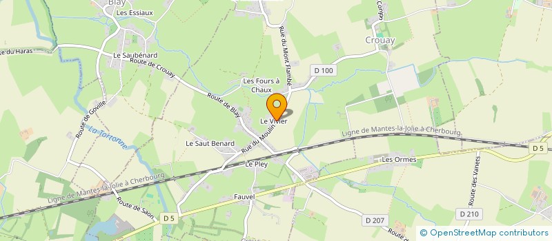 localisation de l'entreprise MADAME BEATRICE MARIE  CROUAY