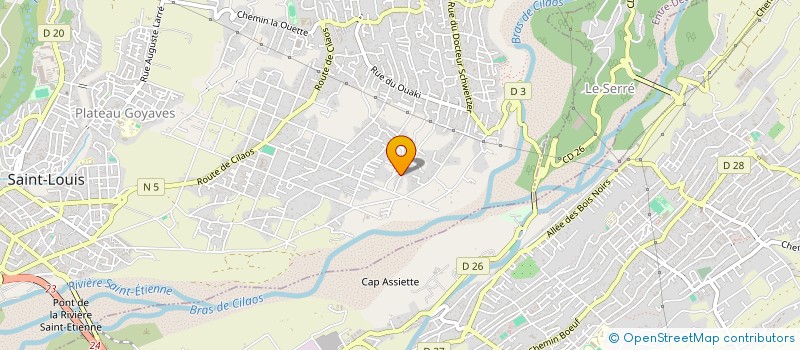 localisation de l'entreprise MADAME BEATRICE MARIE ALICE DIJOUX  SAINT-LOUIS