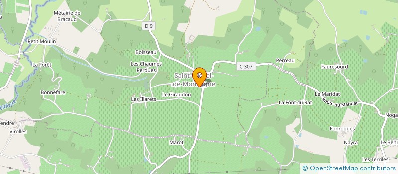 localisation de l'entreprise MADAME BEATRICE MARION  SAINT-MICHEL-DE-MONTAIGNE