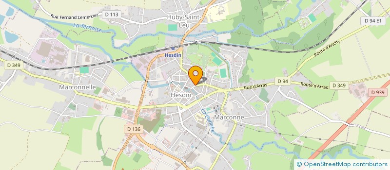 localisation de l'entreprise MADAME BEATRICE MARTIN  HESDIN