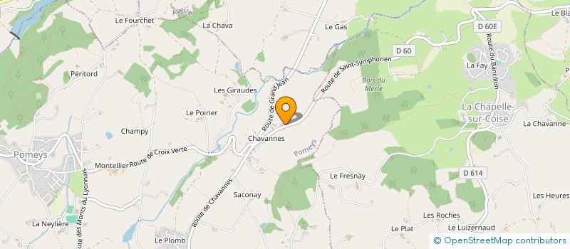 localisation de l'entreprise MADAME BEATRICE MARTIN  POMEYS