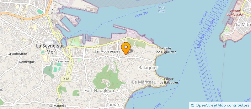 localisation de l'entreprise MADAME BEATRICE MARTY à LA SEYNE-SUR-MER