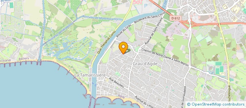 localisation de l'entreprise MADAME BEATRICE MASSOUTIER  AGDE