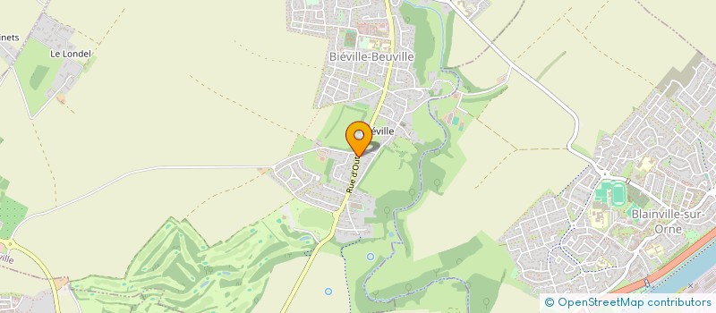 localisation de l'entreprise MADAME BEATRICE MATHE  BIEVILLE-BEUVILLE
