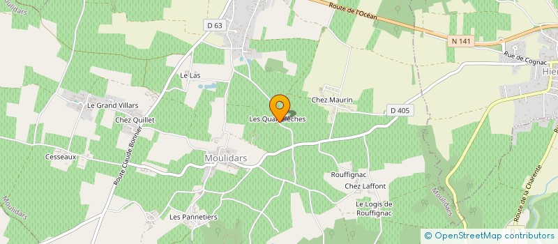 localisation de l'entreprise MADAME BEATRICE MAUFRAS à MOULIDARS