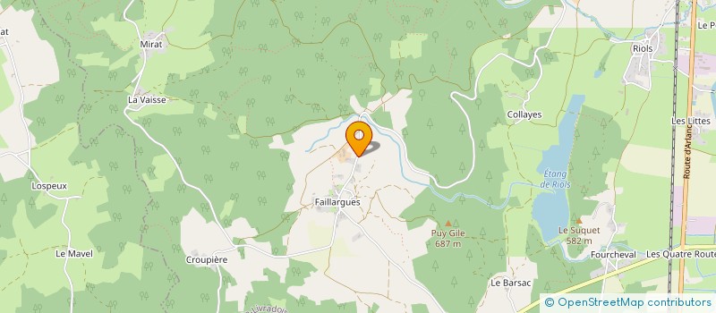 localisation de l'entreprise MADAME BEATRICE MAVEL  MARSAC-EN-LIVRADOIS