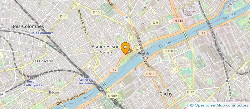 localisation de l'entreprise MADAME BEATRICE MAVILLE  ASNIERES-SUR-SEINE