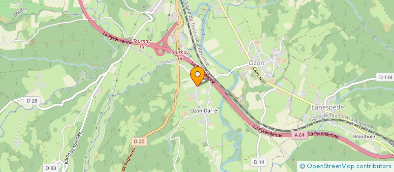 localisation de l'entreprise MADAME BEATRICE MAZIN  OZON